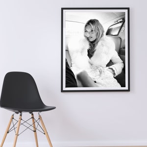 Een set van 6 Kate Moss poster kunst poster Kate Moss poster zwart-wit