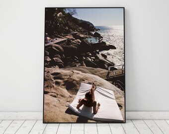 Slim Aarons Las Brisas Print, Minimalist Summer Poster, Vintage Photography Print, Coastal Beach Wall Art, Old Money Decor, Digital Download