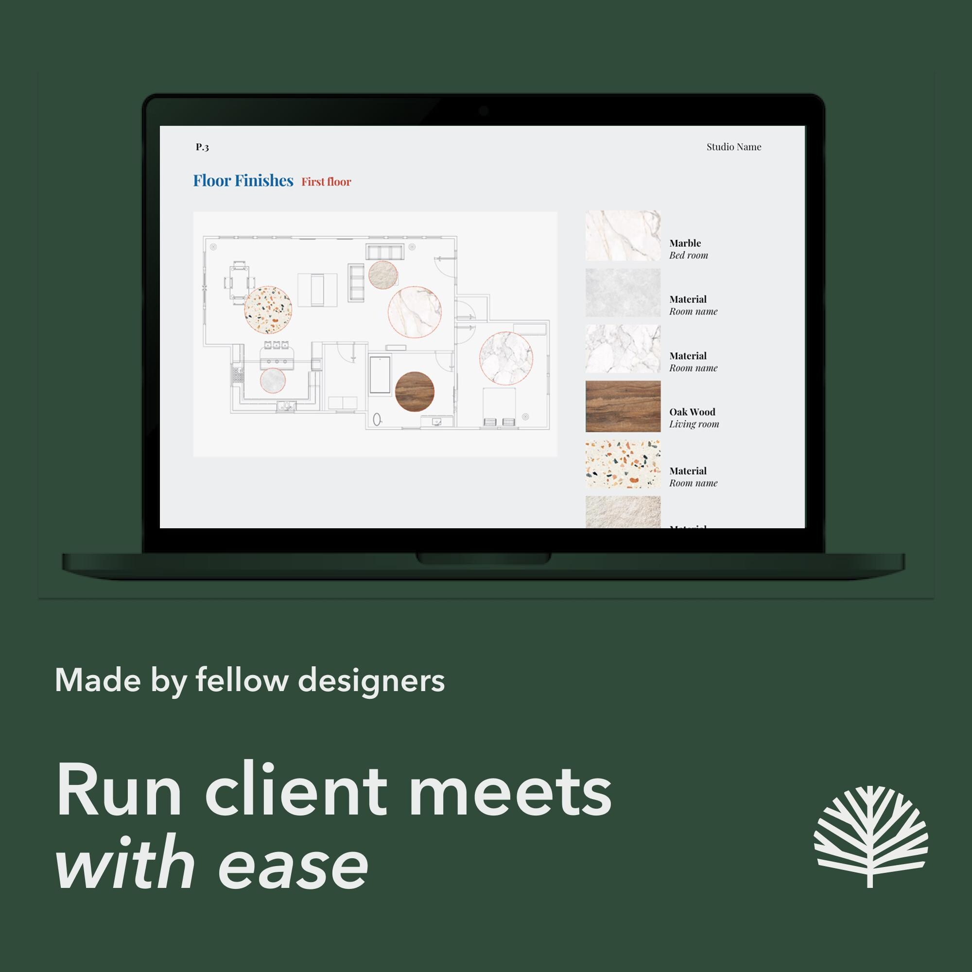 Interior Design FFE Finishes Schedule and Design Presentation Template ...