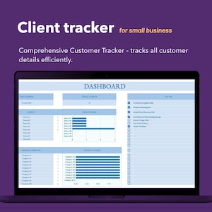Client Organizer | Client Management Spreadsheet for Small Business | Google Sheets CRM Template | Customer Tracker | Editable Planner