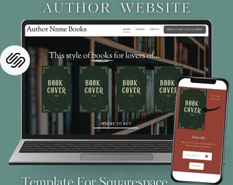 One Page Plug-and-Play Author Website [Squarespace]