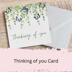 Carte Pensées à vous