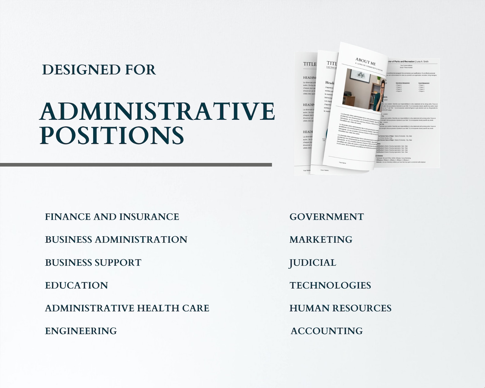 Professional Portfolio Template Canva, Professional Resume and Cover ...
