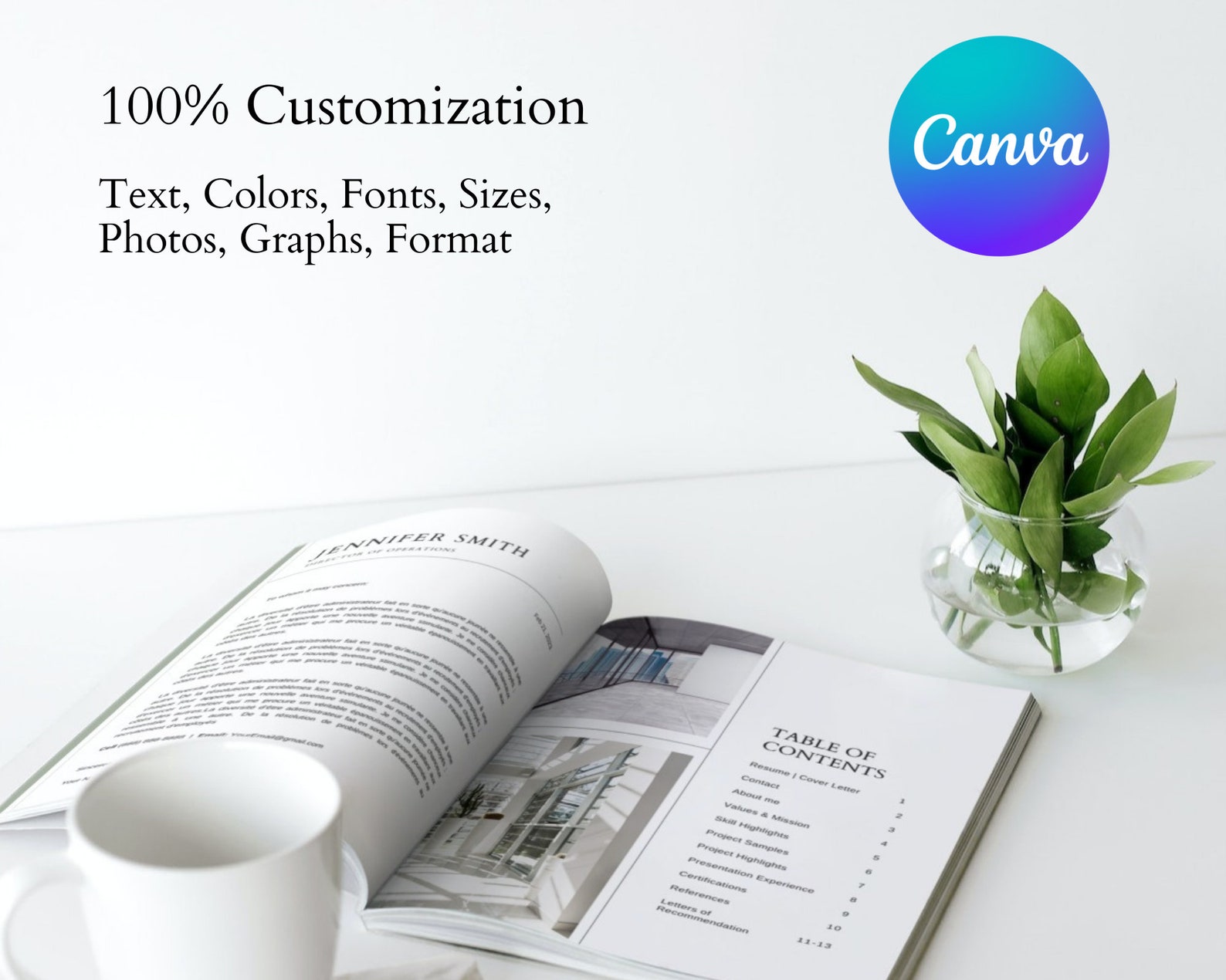 Professional Portfolio Template, Professional Resume, Professional ...