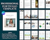 Professional Portfolio Template, Professional Resume, Professional Organizer, Career Portfolio, Resume Portfolio, Canva template, Resume