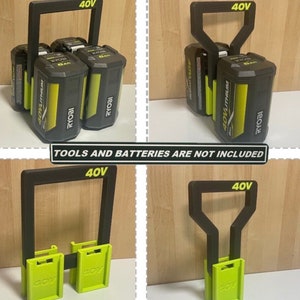 Mobile Battery Rack carrier caddy for RYOBI 40V