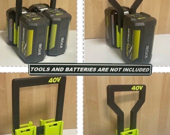 Mobile Battery Rack carrier caddy for RYOBI 40V