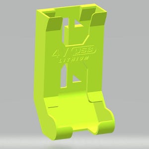 Dispensador de baterías de litio USB Ryobi de 4 V con soporte para LINK, pared, Ikea Skadis y tablero perforado. Ikea Skadis mount