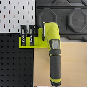 for Ryobi Power Cutter 4V USB lithium tool mount for LINK,  Ikea Skadis or Uppspel, Pegboard or any flat wall