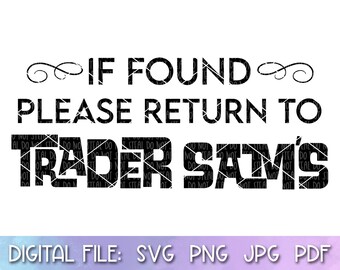 Trader Sams Tiki Disneyland Disneyworld Shirt SVG, Shirt Cut File, Vinyl Cut File, Cricut Cut File, Silhouette Cut File, Digital Download