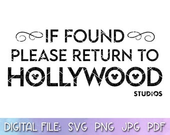 Hollywood Studios Disneyworld Shirt SVG, Shirt Cut File, Vinyl Cut File, Cricut Cut File, Silhouette Cut File, Family Trip Shirt, Download
