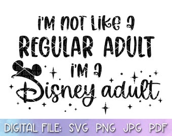 Disneyland Adult Shirt SVG PNG JPG Digital Download Printable Design File Cut File for Cricut Silhouette Vinyl