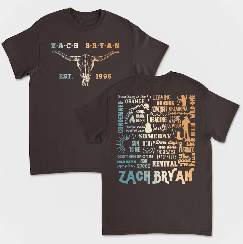 Zach Bryan The Quittin Time Tour 2024 Shirt, Zach Bryan Double Sided T-Shirt