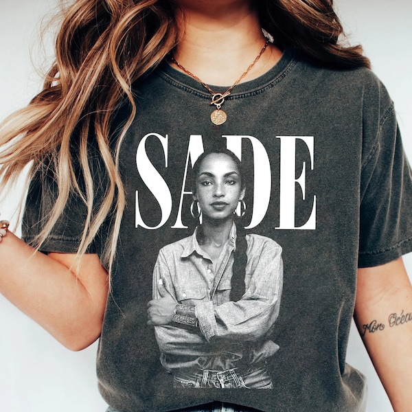 90s Vintage Sade Shirt, Sade Adu Unisex Tshirt, SADE Tour Crewneck Tshirt, Sade Pop Music Fan shirt, Gift for men women unisex tshirt