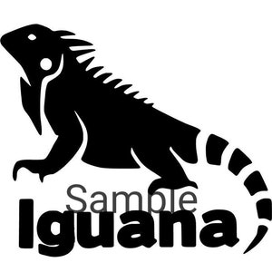 Iguana svg, jpg, dxf and png