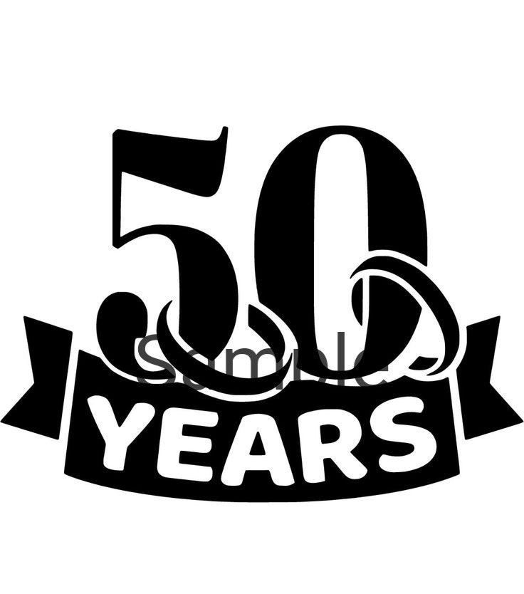 50 Years Wedding Anniversary Svg Jpg Dxf and Png - Etsy Canada