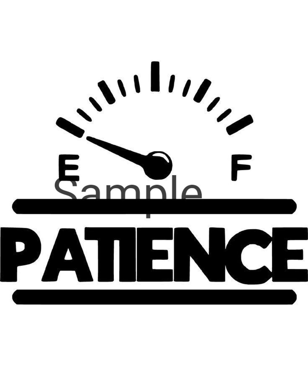 Patience Svg, Jpg, Dxf and Png - Etsy