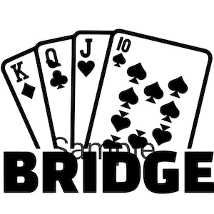 Bridge, kaartspel, svg, jpg, dxf en png