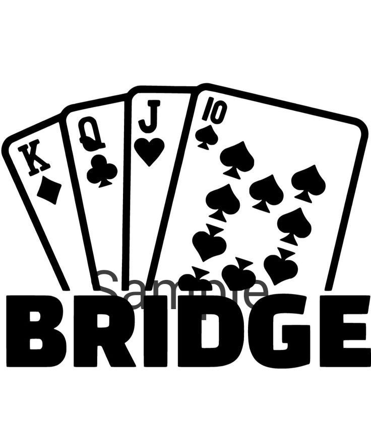 Bridge, Card Game, Svg, Jpg, Dxf and Png (Instant Download) Etsy