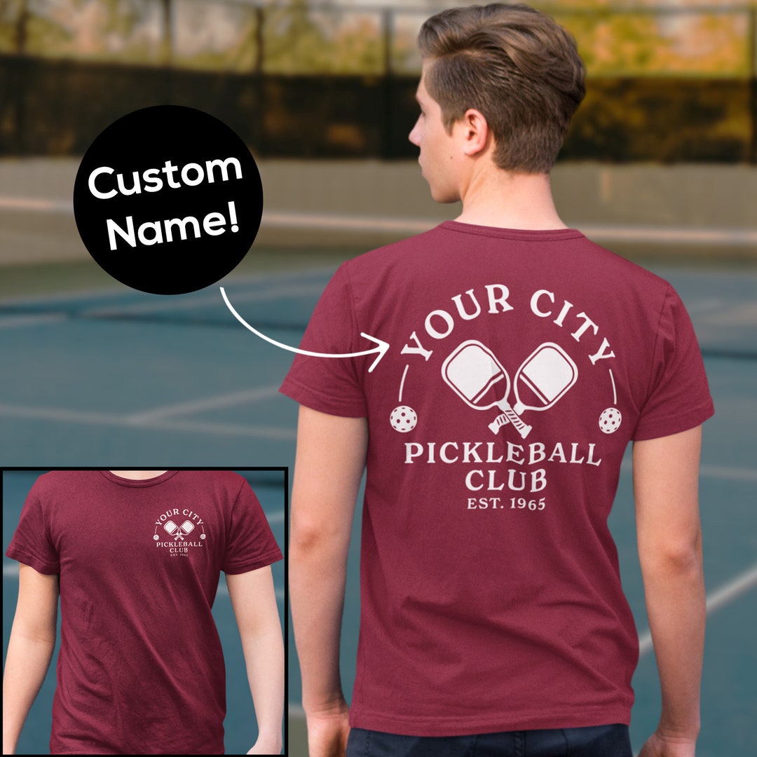 Custom Pickleball Club Shirt Athletic Moisture Wicking Shirt Etsy