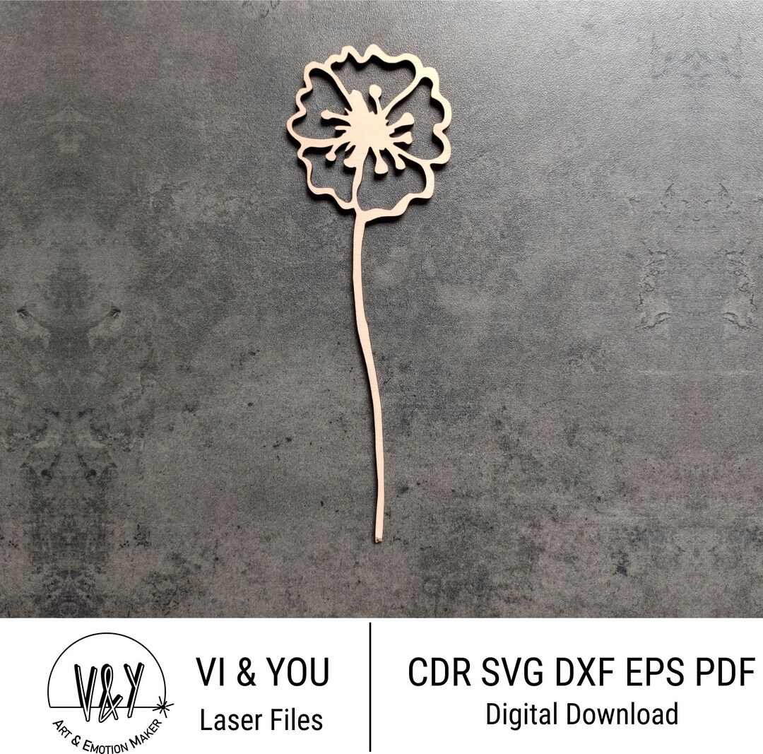 Wood Flowers Laser Cut Flowers File for Laser Cutting Digital - Etsy