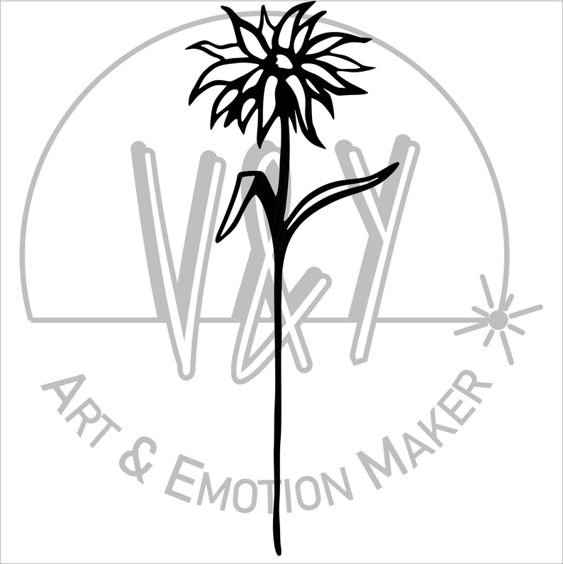 Wooden Flower Laser Cut Flowers File for Laser Cutting, Digital