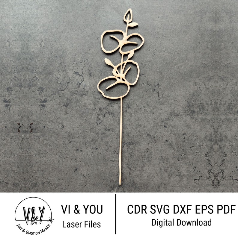 Laser Cut Flowers File for Laser Cutting, Wooden Flowers, Digital