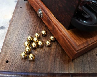 Solid Brass Marbles 8mm (20 pcs) for Marble Machines, Runs, Patina Finish