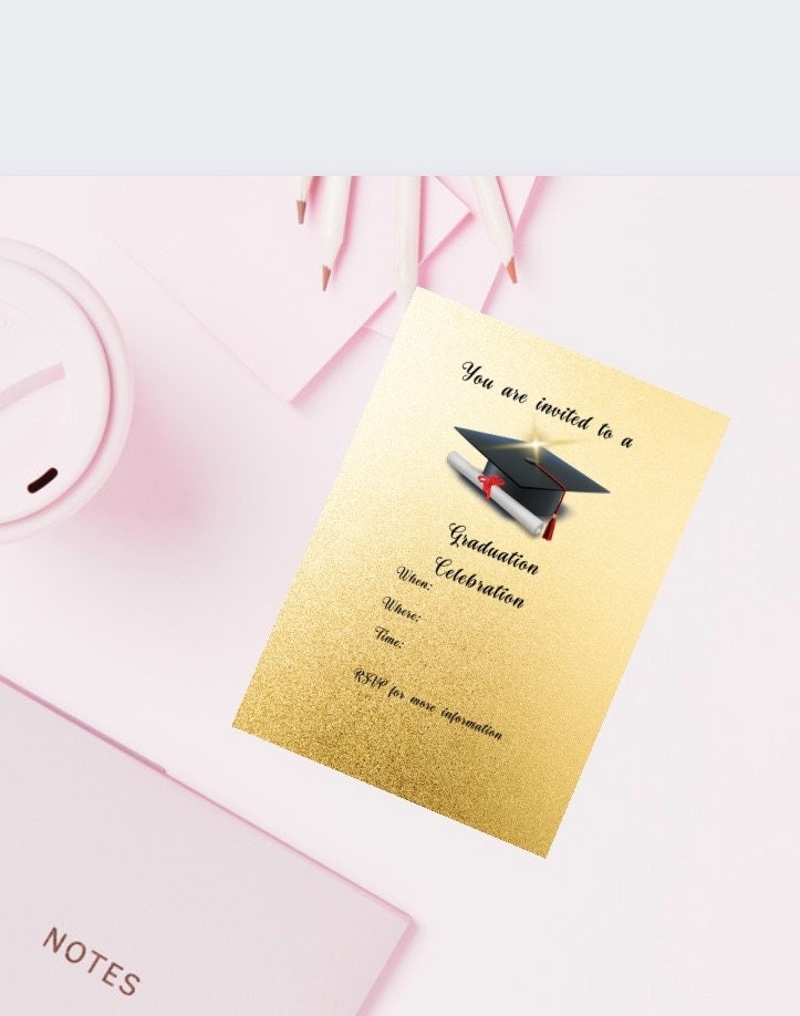 Printable Graduation Party Invitation Graduation Party Etsy