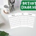 Blank Calendar Printable Printable Calendar Planner Organizer Printable ...