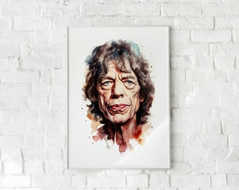 ミック・ジャガーの似顔絵。 暮らしに便利なアイテム : ミックジャガー ミック・ジャガーの似顔絵