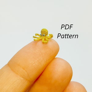 Octopus Micro Crochet Pattern. Crochet octopus PDF Tutorial. How to crochet octopus.
