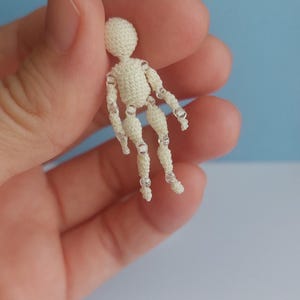 BJD Doll Pattern Micro Crochet Doll. How to crochet ball jointed doll.