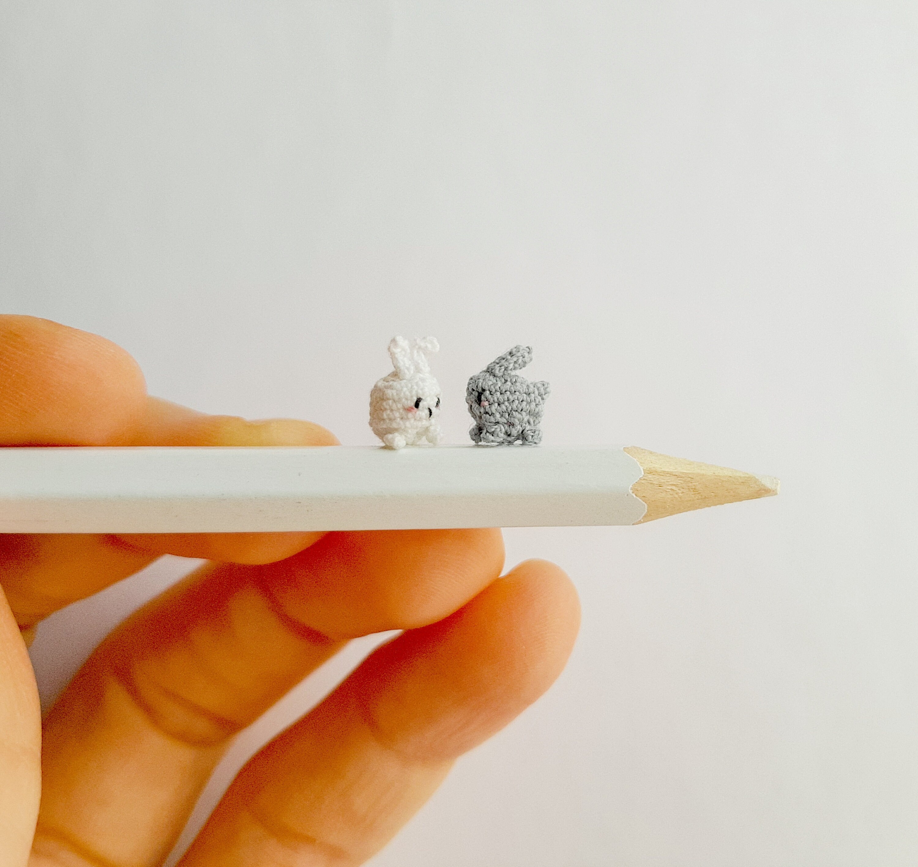 Micro Crochet Rabbit and Carot 2 PDF Patterns. Micro Crochet Pattern ...