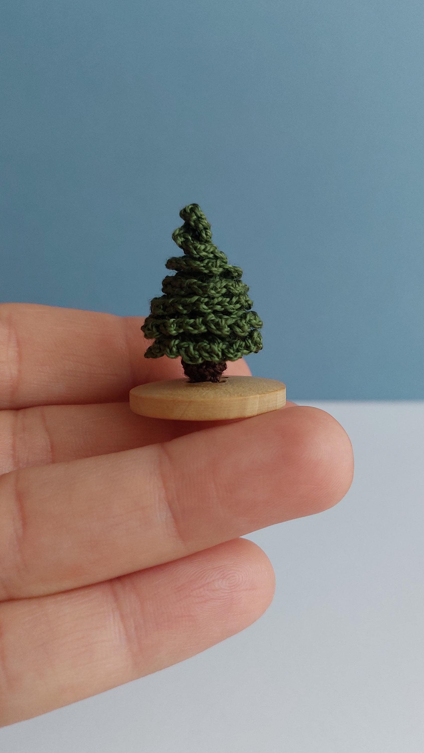 Christmas Tree Crochet Pattern: Miniature Dollhouse Size