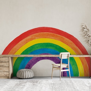 Colorful Rainbow Wall Decal: Nursery & Kids Room Decor - Etsy