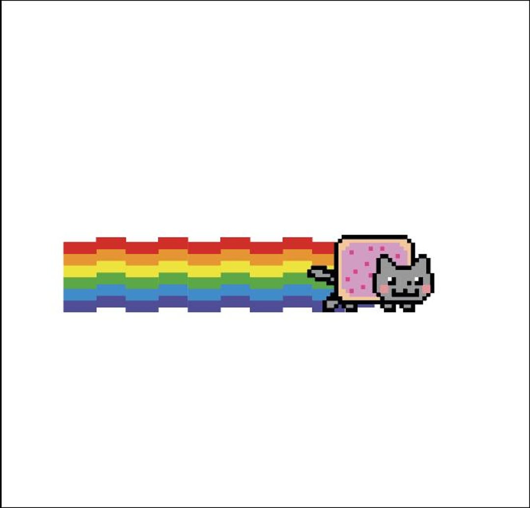 NYAN CAT PIXEL Wall Decal for Kids Room - Etsy