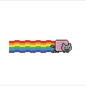 NYAN CAT PIXEL Wall Decal For Kids Room