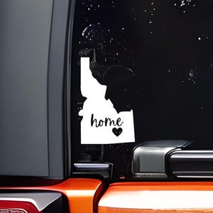 Custom Idaho Home State Vinyl Aufkleber Aufkleber - Perfekt für Autos, Laptops und Handys | Stilvolles und langlebiges Abziehbild zur Personalisierung
