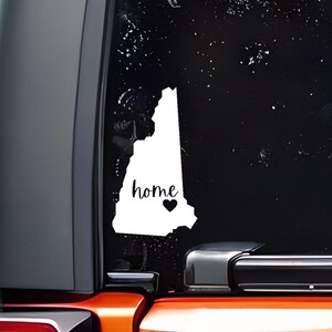 Custom New Hampshire Home State Vinyl Decal Sticker – Perfect for Cars, Laptops, and Phones | Durable and Stylish New Hampshire Pride Decal