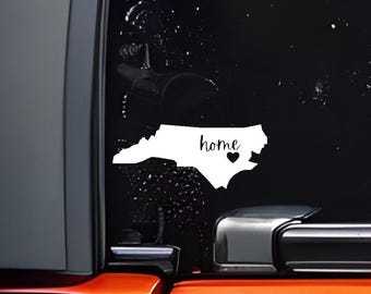 North Carolina Home State Vinyl Decal - Laptop, Car, Phone Sticker