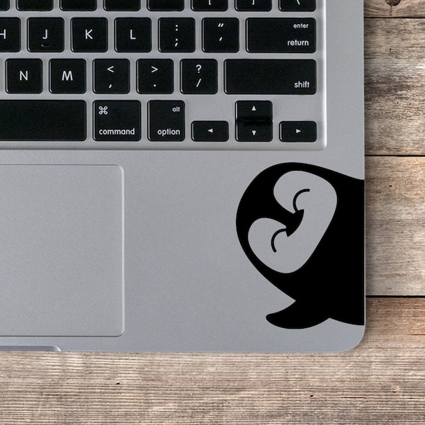 Peeking Penguin Vinyl Decal Sticker, Love Penguins, Animal Decal, Bird Decal, Sticker, Polar Penguin, Die Cut Penguin, Car, Truck, Laptop