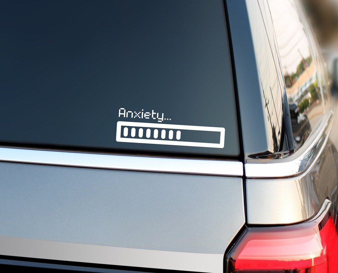 Loading.. Decal Anxiety Loading Vinyl Decal Sticker, Funny Car Decal - Etsy
