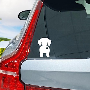 Dackel Hintern Vinyl Aufkleber Aufkleber, Hundemama, Hundeliebhaber, Tierliebhaber, Auto Aufkleber, Fenster Aufkleber, Aufkleber, Hunde, Haustiere