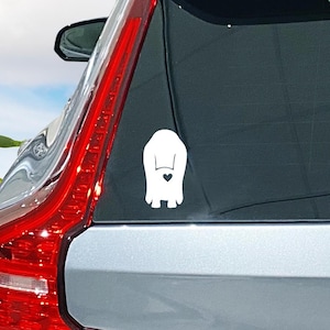 Basset Hound Butt Vinyl Decal Sticker, Dog Mom, Dog Lover, Animal Lover, Car Decal, Window Decal, Sticker, Dogs, Pets