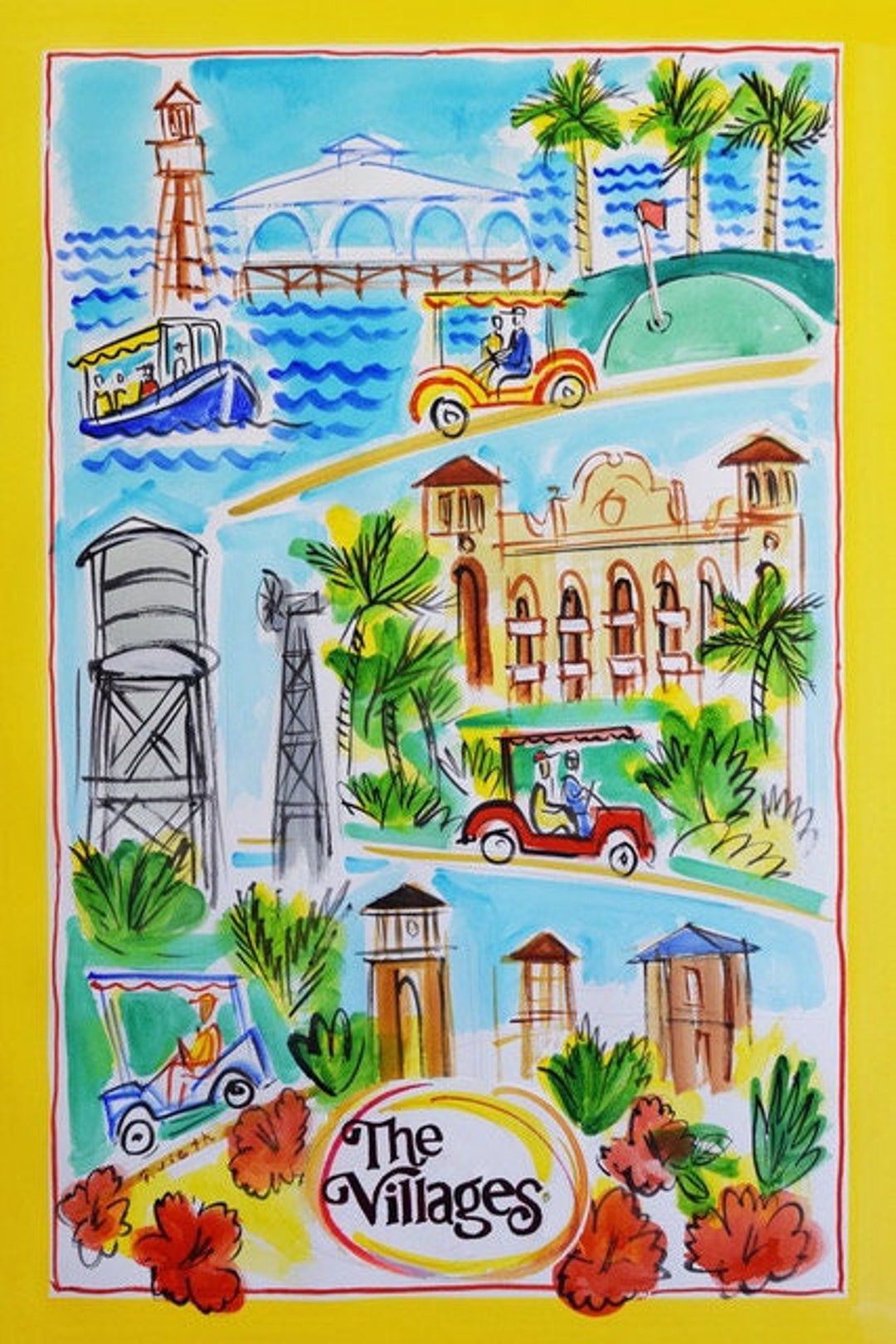 The Villages, Florida All 3 Town Squares Etsy