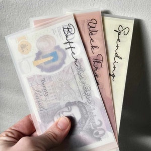 Simplistic Range || Wallet Cash Envelopes || 15x7.5cm || All UK notes fit without folding!
