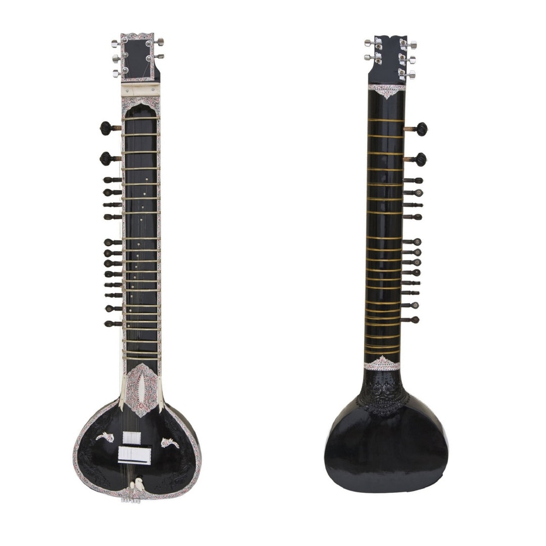 MKS Electric Sitar Professional Sitar Tun Wood Digital Equalizer Dark