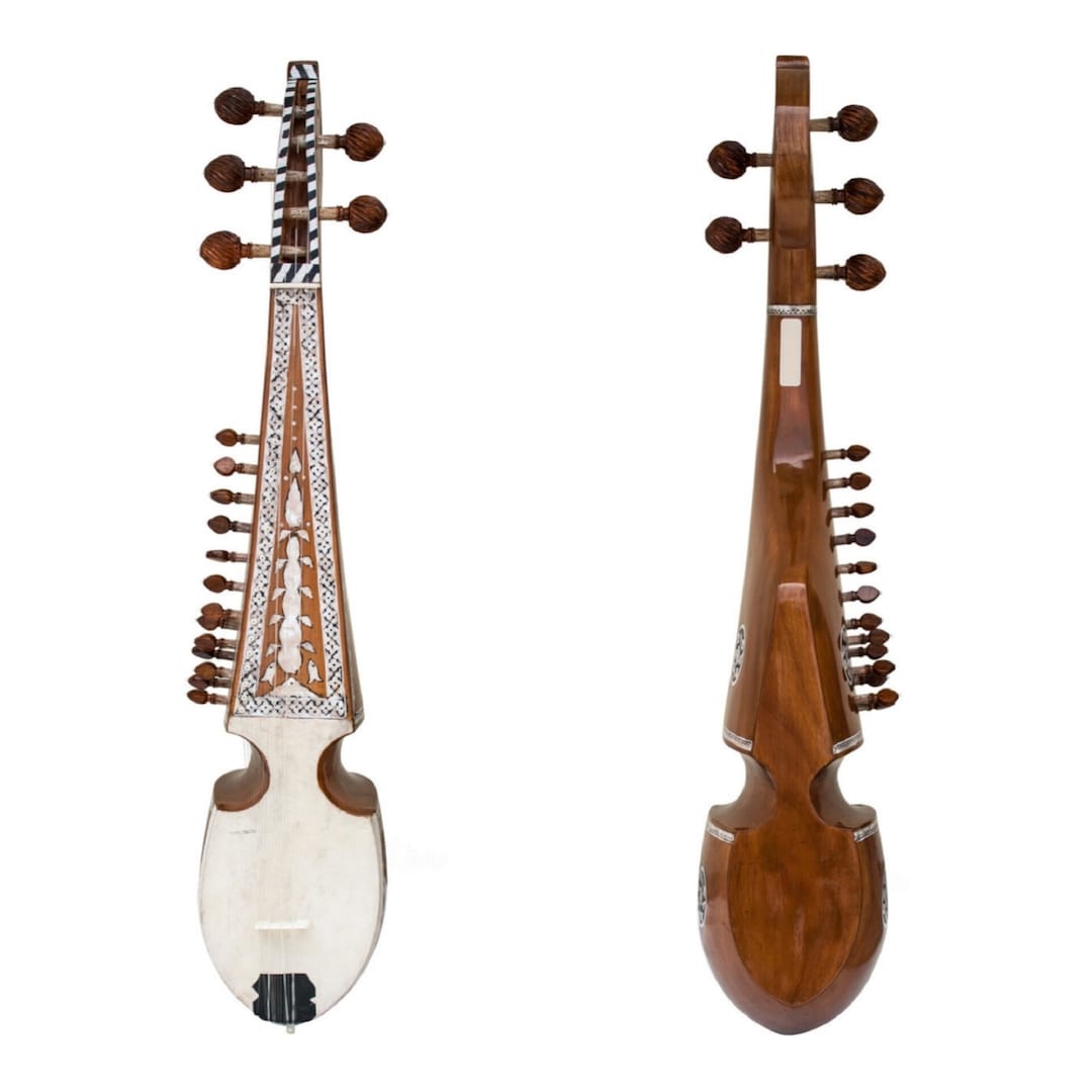 Rebab Rabab Designer Indian Rabab Professional Rabab Tun Wood Inlay