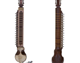 Monoj K Sardar Spezial Esraj | Taar Shehnai Esraj | Konzertqualität Esraj | Indisches Klassisches Musikinstrument | Fibre Case & Pferdehaarschleife